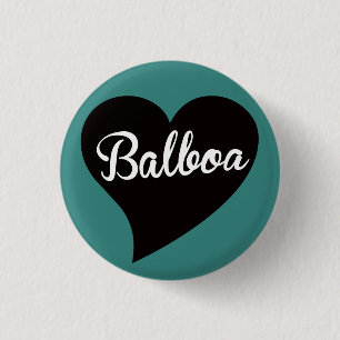 Balboa Black Heart Jade Button