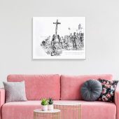 Balboa Einrichtung des Kreuzes an der Küste Leinwanddruck (Insitu (Wohnzimmer))