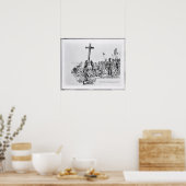 Balboa Einrichtung des Kreuzes an der Küste Poster (Küche)