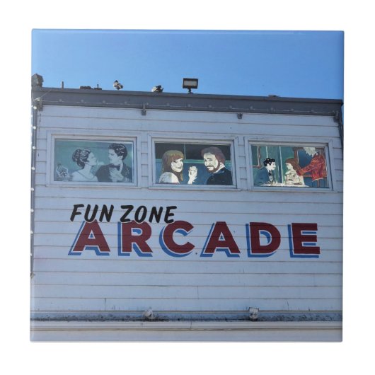 Balboa Fun Zone, Newport Beach, Kalifornien Fliese (Vorderseite)