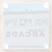 Balboa Fun Zone, Newport Beach, Kalifornien Glasuntersetzer (Rückseite)