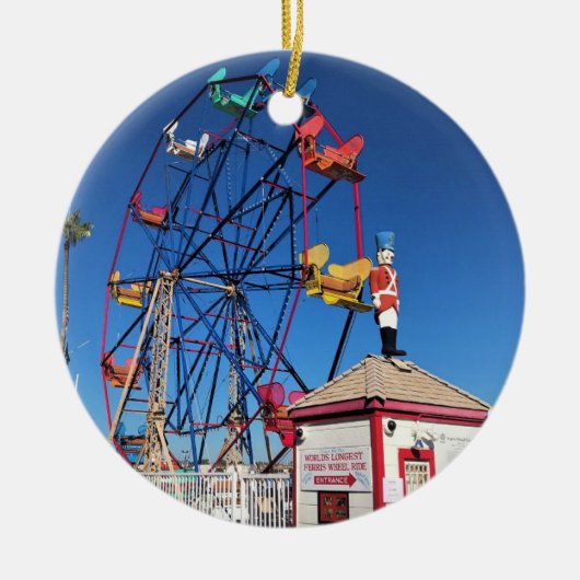 Balboa Fun Zone, Newport Beach, Kalifornien Keramik Ornament (Vorne)