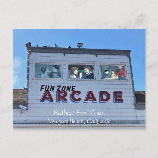 Balboa Fun Zone, Newport Beach, Kalifornien Postkarte (Vorderseite)
