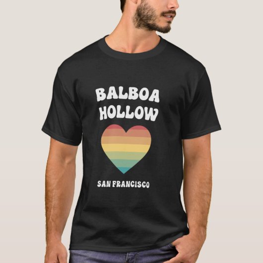 Balboa Hollow San Francisco California LGBTQ Gay P T-Shirt (Vorderseite)