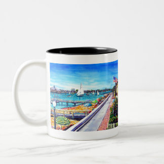 Balboa-Insel-Newport-Strand CA Zweifarbige Tasse