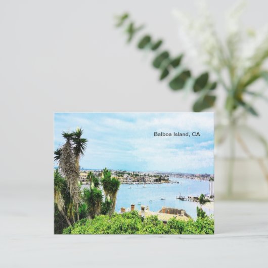 Balboa Island, CA Postkarte (Stehend Vorderseite)