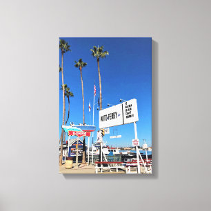 Balboa Island Ferry, Newport Beach, Kalifornien Leinwanddruck