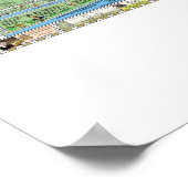 Balboa Island, Newport Beach, Cartoon Karte Poster (Ecke)