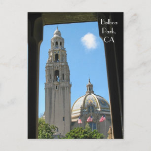 Balboa Park, CA Postkarte