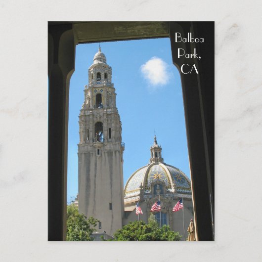 Balboa Park, CA Postkarte (Vorderseite)