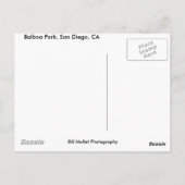 Balboa Park, San Diego, CA Postkarte (Rückseite)