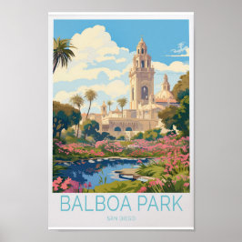 Balboa Park Travel Poster - San Diego