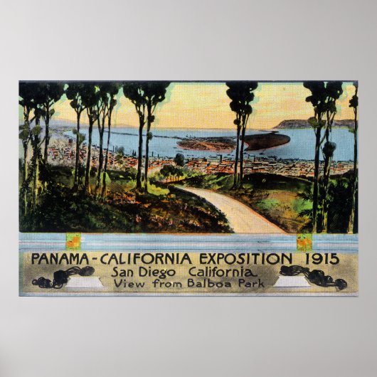 Balboa Park View City, Panama-CA Expo Poster (Vorne)