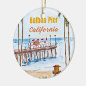 Balboa Pier Newport Beach Ornament (Links)