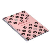 Balck Cat Paws Notebooks Notizblock (Rechte Seite)