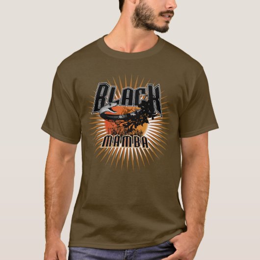 Balck Mamba Venomous Snake T-Shirt (Vorderseite)