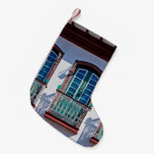 Balconies on facade in Diamantina, Minas Gerais, B Kleiner Weihnachtsstrumpf (Vorderansicht (hängend))