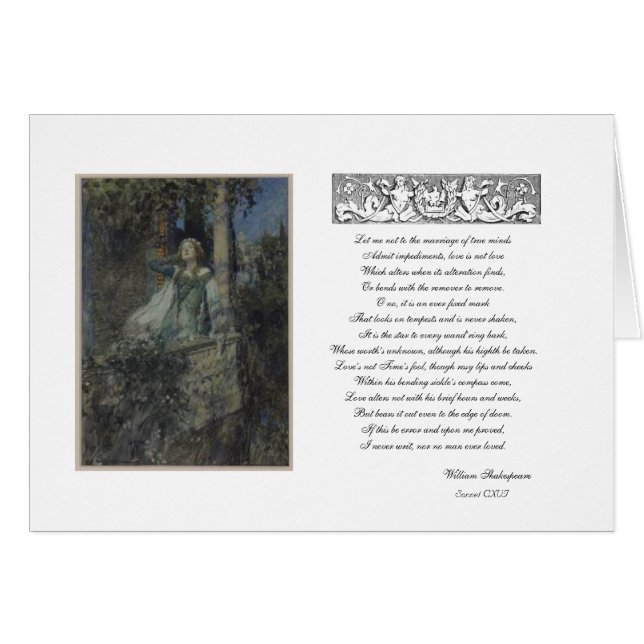 Balcony Szene mit Juliet (Vorderseite (Horizontal))