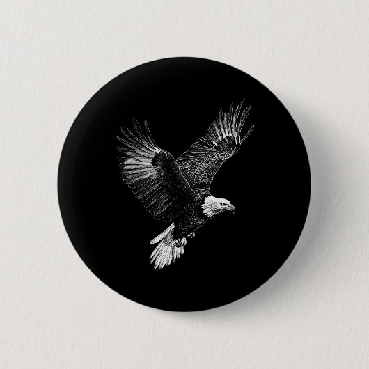 Bald Adler 4. Juli Männer Frauen Kinder Patriotisc Button (Vorderseite)