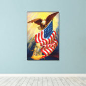 Bald Adler 4. Juli verheert Leinwanddruck (Insitu (Holzboden))