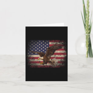 Bald Adler 4. Juli Weihnachtsgeschenk American Fla Karte
