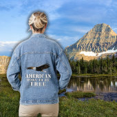 Bald Adler Amerikaner Geboren frei sein Jeansjacke