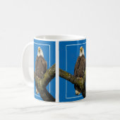 Bald-Adler an der Grenze Kaffeetasse (Vorderseite Links)