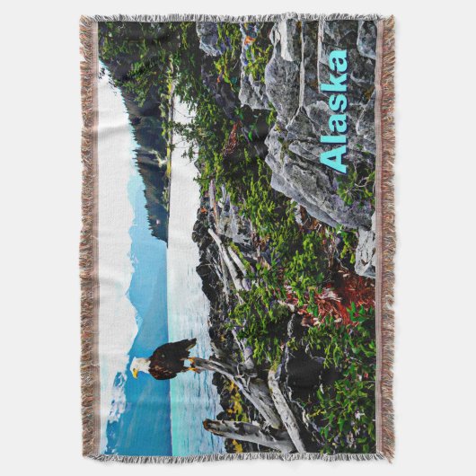 Bald-Adler an der Küste von Alaska Decke (Vorderseite Vertikal)