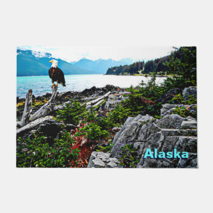 Bald-Adler an der Küste von Alaska Fußmatte