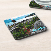 Bald-Adler an der Küste von Alaska Getränkeuntersetzer (Linke Seite)