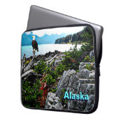 Bald-Adler an der Küste von Alaska Laptopschutzhülle (Vorderseite Links)