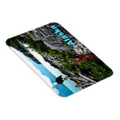 Bald-Adler an der Küste von Alaska Magnet (Rechte Seite)