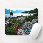 Bald-Adler an der Küste von Alaska Mousepad (Mit Mouse)