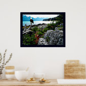 Bald-Adler an der Küste von Alaska Poster (Küche)