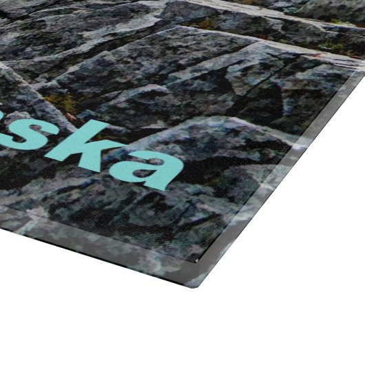 Bald-Adler an der Küste von Alaska Schneidebrett (Ecke)