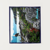 Bald-Adler an der Küste von Alaska Wandteppich (Vorderseite)