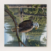 Bald-Adler auf Baumzweig Puzzle (Horizontal)