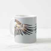 Bald Adler auf dem Flügel Kaffeetasse (Vorderseite Links)
