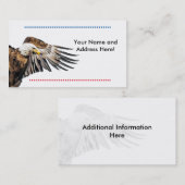 Bald Adler auf dem Flügel Visitenkarte (Vorne/Hinten)