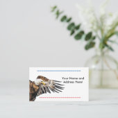 Bald Adler auf dem Flügel Visitenkarte (Stehend Vorderseite)