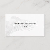 Bald Adler auf dem Flügel Visitenkarte (Rückseite)