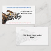 Bald Adler auf dem Flügel Visitenkarte (Vorne/Hinten)