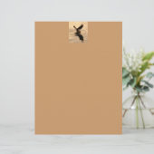 Bald-Adler auf dem Tan-Papier (Stehend Vorderseite)