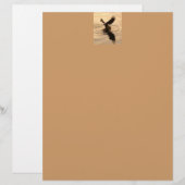 Bald-Adler auf dem Tan-Papier (Vorne/Hinten)