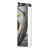 Bald-Adler auf einem Baum-Ölgemälde Thermosbecher (Nach rechts gedreht)