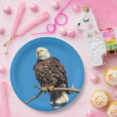 Bald-Adler auf einem Baumzweig Pappteller (Party)