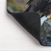 Bald Adler auf einem Felsen Mousepad (Ecke)