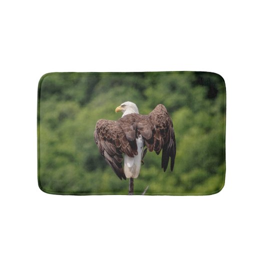 Bald-Adler auf einem Zweig Badematte (Vorderseite)