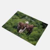 Bald-Adler auf einem Zweig Fußmatte (Schrägansicht)