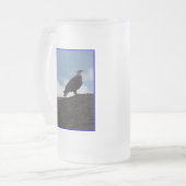 Bald-Adler auf hohem Niveau #2 Mattglas Bierglas (Vorderseite Links)